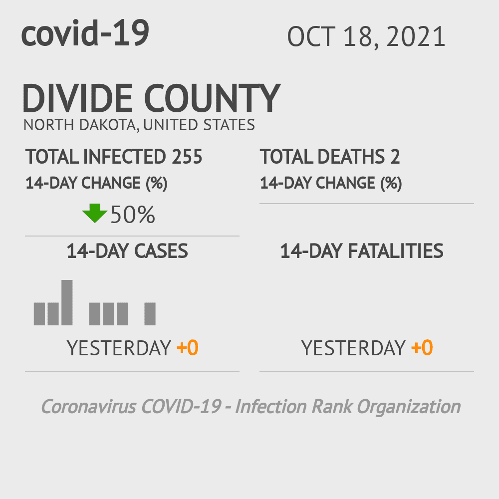 Divide Coronavirus Covid-19 Risk of Infection on October 20, 2021